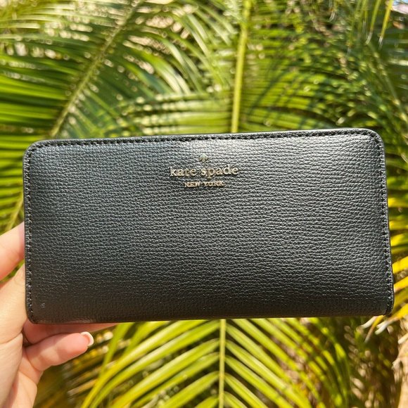 kate spade Handbags - Kate Spade Leather Darcy Large Slim Bifold Wallet Black